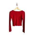 Abercrombie & Fitch Abercrombie Fitch Y2K Ribbed Henley Top Size S Cropped Elena Gilbert Bella Swan Photo 1