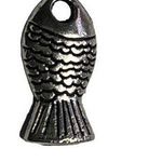 Fish Pendant Silver Tone Charm Bracelet Necklace Jewelry Craft Dangle u c Nautic Photo 0