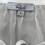 Rails  Womens Dari Cotton Dropped Shoulders Eyelet Blouse Beach White Small‎ NWOT Photo 4