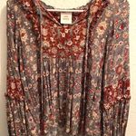 Knox Rose Long Sleeve Floral Blouse Photo 0