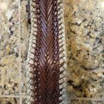 Motif 55 Brown Braided Leather Wide Boho Festival Belt Womens Medium Accessory Photo 7