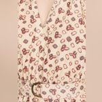 Ulla Johnson Josefina Ruched Floral Print V-Neck Dress | Size 2 / S Photo 2