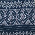 Vince Camuto Sheer Sleeve Geo Print Split Tie Neck Midi Dress Black Tan Sz 12 Photo 6