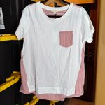 NWT Cotton Bleu by Nu Label Contrast Striped Short Sleeve T Photo 4