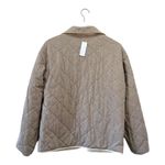 Carve Designs  Reversible Quilted Jacket Beige Floral Gray Puffer Coat Size Small Photo 12