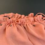 International concepts Women’s Embellished Top Size Medium Coral Boho Festival Photo 6