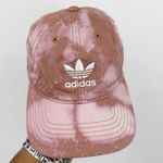 Adidas  Pink Embroidered Custom Bleach Splatter Dad Hat OS Photo 0