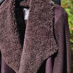 Chelsea & Theodore Faux Fur Sweater Jacket XL Brown Photo 3