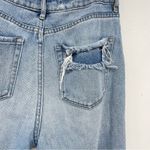PacSun  High Rise Distressed Mom Jeans Light Wash Womens 25 Button Fly 90s Blue Photo 6