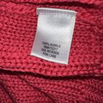 Apt. 9  Womens Sweater Plus Size 1X Hot Pink Cable Knit Tunic Barbie Barbiecore Photo 4