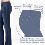 Pajama Jeans bootcut pull up elastic waist, medium wash blue, size S, NWT Blue Photo 1