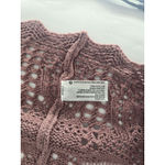 Knox Rose  Womens Open Knit Crochet Duster Cardigan Sweater Pink Ombre Medium‎ Photo 3