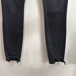 Good American Women’s Good Waist High Rise Distressed Black Skinny Jeans size 27 Photo 8