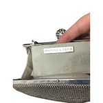 Whiting & Davis  Crystal Ball Clutch Dimpled Mesh Sliver Evening Purse Rhinestone Photo 5