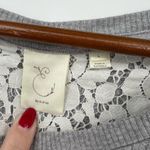 Anthropologie Eloise Chiara Dress gray thermal waffle knit boho warm size large Photo 5