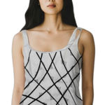 Sandra Darren  Geometric Tank Top Photo 0