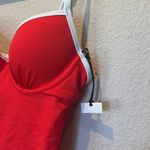 Shade & Shore New  Red and White One Piece Swimsuit Size 32B Photo 3