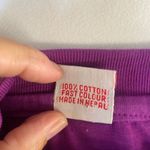 Vintage 80s 90s Greenpeace single stitch embroidered rainbow dove purple… Purple Size L Photo 5