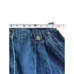 Bill Blass Vintage 100% Cotton Pleated High Waist Mom Denim Shorts Size 14 NEW N Photo 1
