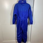 Marker Ski Suit One Piece Snowsuit Snow Bib Apres Vtg Womens size 10 cobalt blue Photo 8
