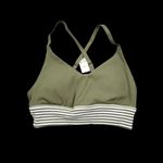 Aerie  Offline Ribbed Scoop Sports Bra Green Striped Lined Padded Size Medium Photo 1