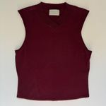 Modern Citizen  Burgundy V-Neck Blouse Size X-Large NWOT Photo 2