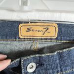 Seven 7 Jeans Women Sz 31 Blue Premium Denim Wide Leg Boot Cut Retro VTG 33*34 Photo 3