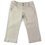 Lole Off White Crop Stretch Corduroy Pants Photo 0