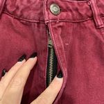 ZARA  Trafaluc Sz 6 Jeans Denim Wear High Rise Tapered Leg Mom Cranberry Women’s Photo 2