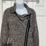 Free People  asymmetric zip moto sweater  Chunky knit size S Photo 1