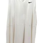 Nike Dri-Fit Court Victory Tennis Dress White Plus 2X Collared Sleeveless Photo 0