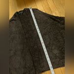 Barefoot Dreams  Brown Ribbed Cozychic Lite Dolman sleeve Shrug Cardigan Photo 7