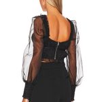 For Love & Lemons Gabrielle Top in Black Photo 1