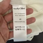 See By Chloe 40 US XS Crepe Mini Dress Jumper A-Line V-Neck Lace Hem Oversized Photo 8