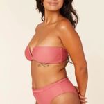 ANDIE Scala Strapless Bikini Bandeau Medium Coral Pink Top Photo 2