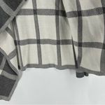 Chico's Reversible Windowpane-Print Cardigan Draped Open Front Long Sleeve Photo 6