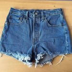 Levi's 501 Originial High Rise Women’s Dark Wash Jean Shorts Photo 6