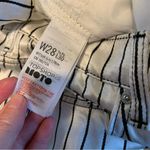 Topshop Moto Mom White With Black Stripe Shiny Jeans 28 Photo 7