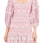 Love Shack Fancy  Ensley Candy Heart Floral Mini Dress Photo 0