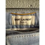 Saint Laurent Women's Paris Season 2022 High Rise Wide Leg Jeans size FR42 Photo 4