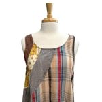 Hippie Gypsy Cottagecore Patchwork Sleeveless Dress Asymmetrical size S/M Photo 1