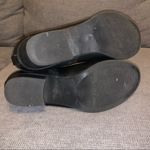 Unisa  black leather ankle Boots, gold colored buckle, zipper side Photo 2