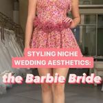 For Love & Lemons Floral Pink Dress with Rosette Accents Photo 4