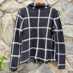 Barreling Bartolini Italian Soft Wool Cashmere Windowpane Plaid Knit Cardigan Photo 5
