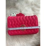 Valentino Orlandi Pink Quilted Crossbody Vegan Leather Purse Barbiecore Pink Photo 5