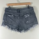 Free People  Gray Loving Good Vibrations Denim Shorts Photo 4
