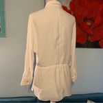 Armani Exchange  White Blouse Button Front Long Sleeve Shirt Women's Size S Small Photo 7