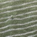 Honey Belle  Women's Rayon Blend Green Striped V-Neck‎ Relaxed Sweater Size Large Photo 3