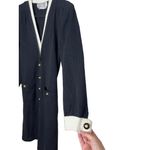 Vintage Pat Sandler For Wellmore Black White Wool Blend Sweater Dress Size 6‎ Photo 5