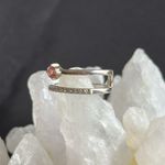 Tourmaline & sterling EUC ring. Bypass style setting w/ genuine gemstones. 6 Photo 2